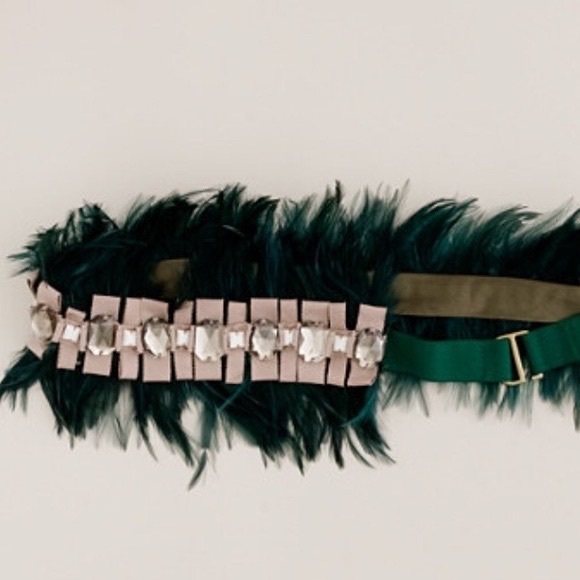 J. Crew Accessories - J.Crew Collection Feather Belt